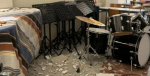 Μυτιλήνη: Σοβάδες έπεσαν από την οροφή του Μουσικού Σχολείου